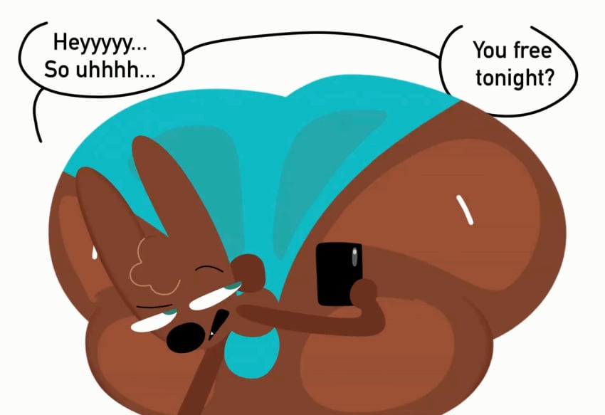 animated ass ass_focus big_ass bottom_heavy bouncing_ass breathotter bulge bulge_through_clothing cocoa_the_bunny holding_object huge_ass jiggling_ass male male_focus male_only massive_ass phone tagme thick thick_ass thick_thighs toony twerking