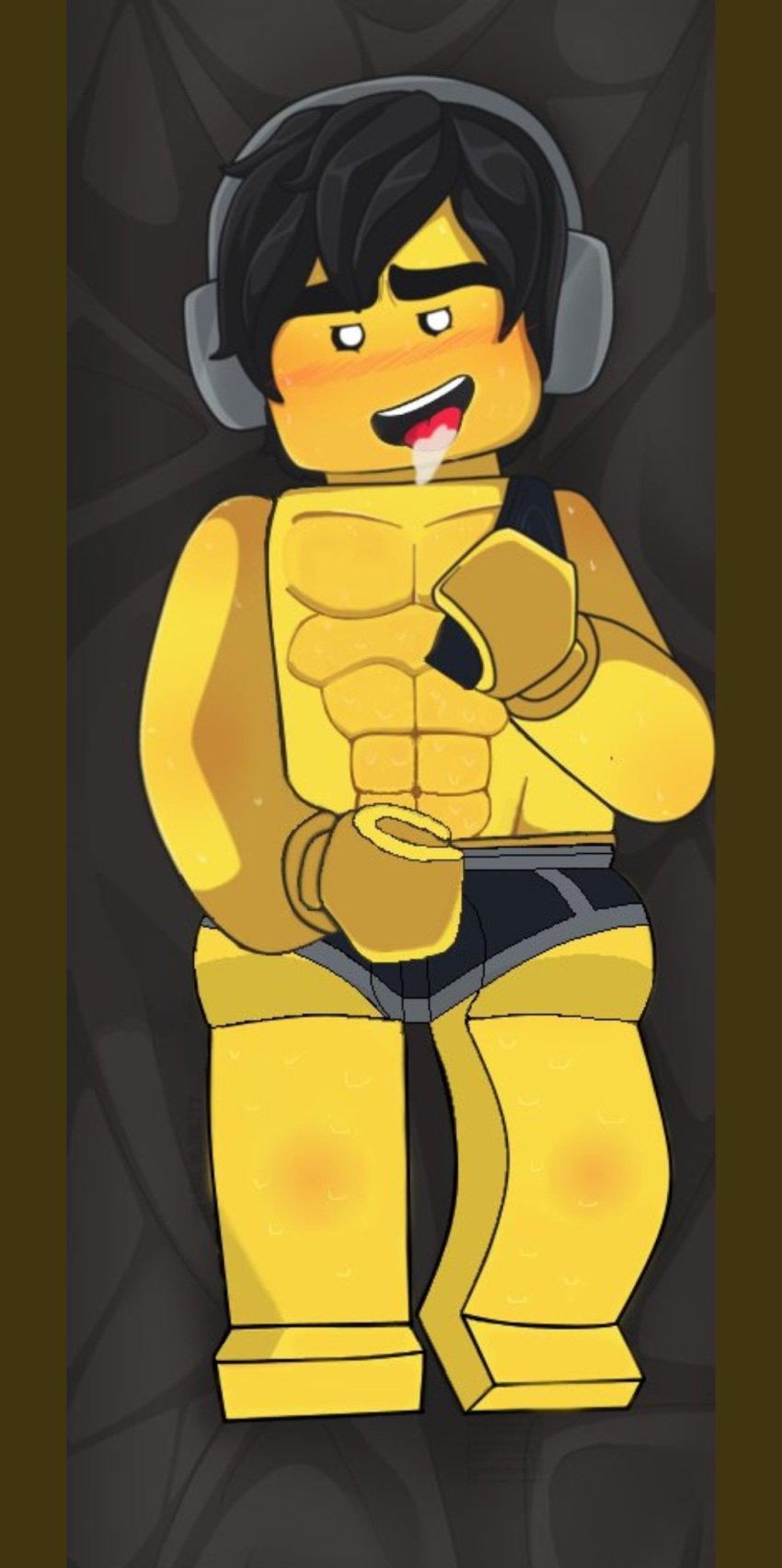 1boy cole_(ninjago) lego lego_anatomy male_only ninjago tagme the_lego_ninjago_movie yellow_skin