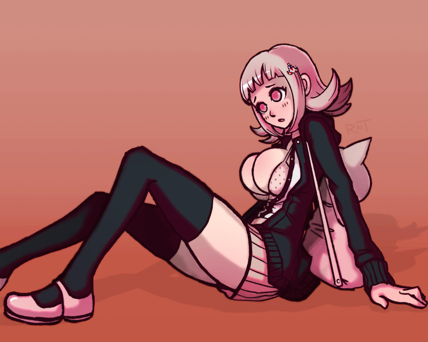 1girls big_breasts bra breasts clothed clothes clothing danganronpa danganronpa_2:_goodbye_despair female female_only full_body fully_clothed hips human human_only humanoid large_breasts nanami_chiaki open_clothes ruff_sketches smooth_skin solo solo_female super_danganronpa_2 thick thick_thighs thighs unbuttoned unbuttoned_shirt wide_hips