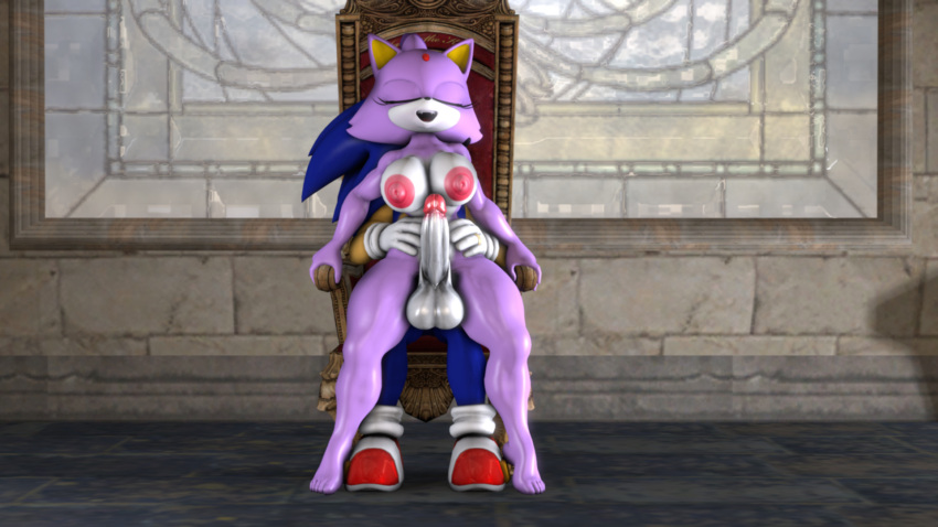 blaze_the_cat futanari male_on_futa sonic_(series) sonic_the_hedgehog sonicthebitch tagme