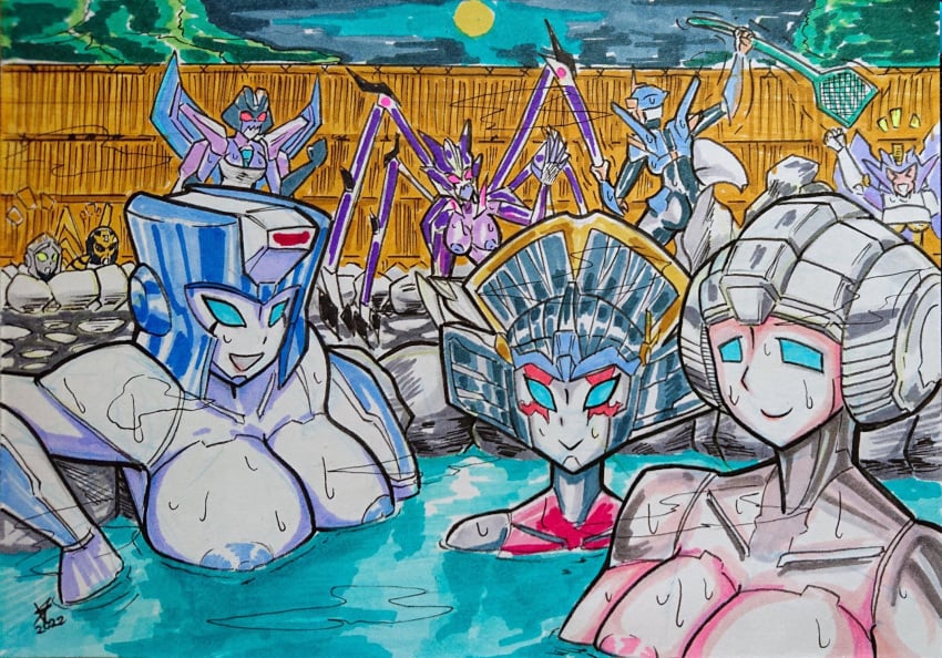 2d_(artwork) 6+girls 9girls a_lot_of_tags airachnid alien_girl angry angry_face arachnid arcee arcee_(g1) areola areolae autobot bathhouse beast_wars big_breasts blackarachnia blue_eyes breasts chromia color comedy cowering decepticon drawn female female_autobots female_decepticons female_only fly_swatter funny giant_breasts gynoid huge_breasts humor large_breasts multiple_girls nightbird nightbird_(transformers) nipples nude nude_female onsen red_eyes relaxed relaxed_expression relaxing robot robot_girl scared scared_expression size_difference slipstream thunderblast towel towel_only traditional_media_(artwork) transformers transformers:battlegrounds transformers_animated transformers_cybertron transformers_g1 transformers_idw transformers_prime ventis2099_(artist) windblade yellow_eyes