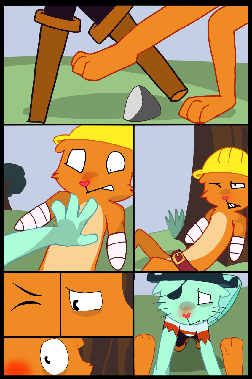 comic handy_(htf) happy_tree_friends russell_(htf)