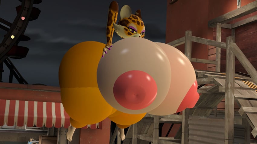 ass big_ass big_breasts big_thighs breasts clawroline female floating garry's_mod hourglass huge_ass huge_breasts huge_thighs inflation kirby_(series) kirby_and_the_forgotten_land legoben2 nintendo nipples sfm tagme thick_thighs thighs