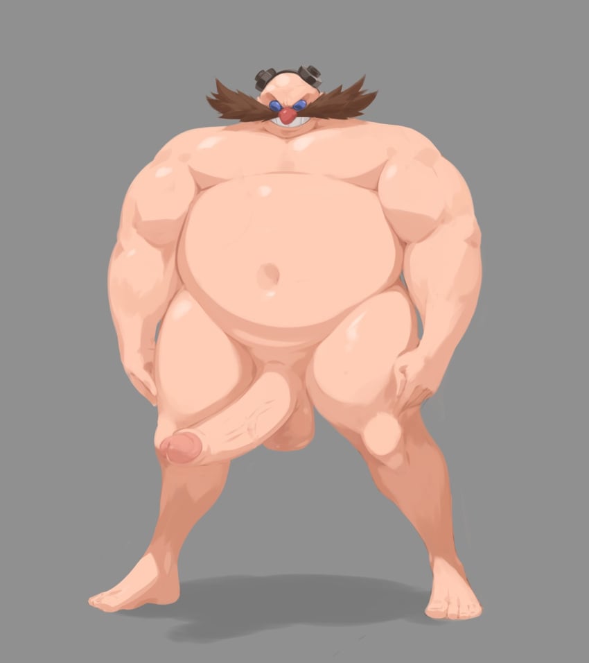 bald balls big_balls big_penis boner dr._eggman dr_robotnik erection facial_hair gay goggles goggles_on_head male male_only matainfancias moustache overweight overweight_male penis sega solo solo_male sonic_(series) sonic_the_hedgehog_(series)