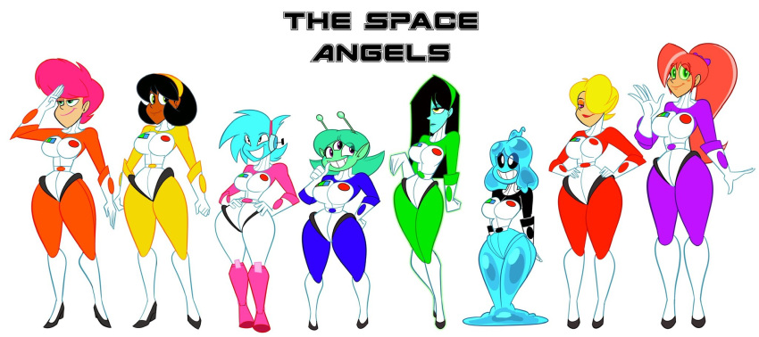 6+girls 8girls alien alien_girl alison_rose artist_name ass athletic athletic_female atomickingboo avalyn_storm big_ass big_breasts big_butt blonde_hair blue-skinned_female blue_body blue_skin breasts bursting_breasts busty clothed clothed_female color colored dark-skinned_female dark_skin fat_ass fat_butt female female_focus female_only fit fit_female fully_clothed green-skinned_female green_body green_hair green_skin height_chart height_difference high_heels hips hourglass_figure humanoid large_ass large_breasts large_butt long_hair looking_at_viewer looking_back lou_lou macy_atomix magnolia_rogers mindi_tygerson miri_(the_space_angels) multiple_girls original original_character original_characters red_hair short_hair slime slime_girl smile susan_ghoel the_space_angels thick thick_ass thick_legs thick_thighs voluptuous watermark wide_hips