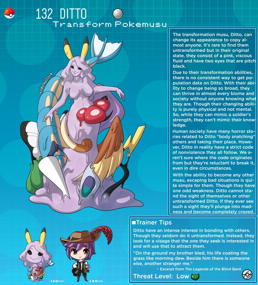 creature_index ditto english_text hi_res kinkymation nintendo page_132 page_number pokémon_(species) pokemon pokemon-girl_encyclopedia pokemon_(species) pokemorph pokemusu profile tagme text text_box