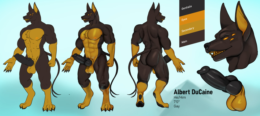 absurd_res anubian anubian_jackal canid canid_demon canine canis demon franubis hellhound hi_res jackal male mammal model_sheet mythological_canine mythological_creature mythology solo