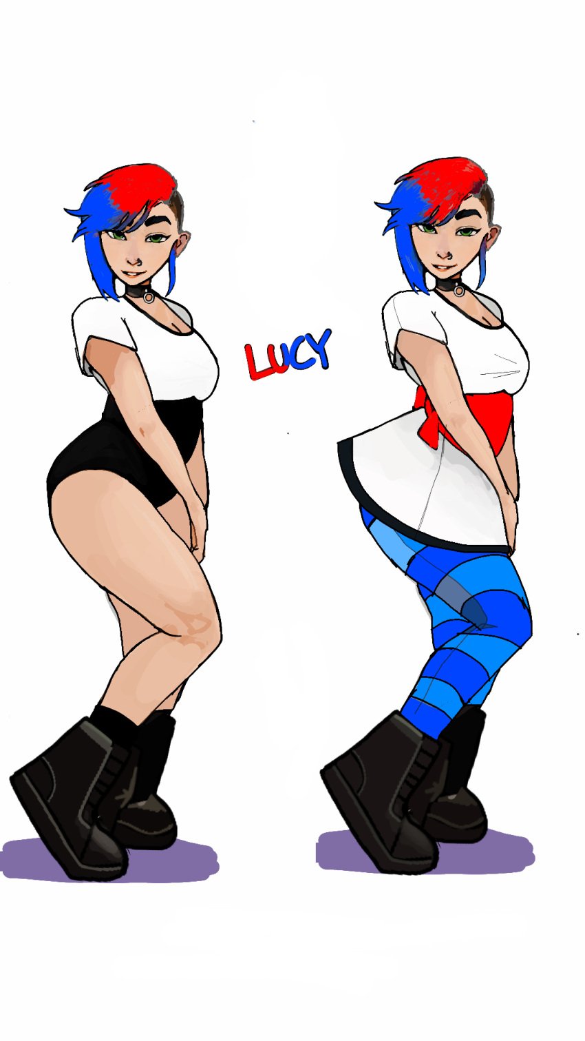 big_ass big_breasts big_butt lucy_(subway_surfers) subway_surfers thick_ass thick_thighs