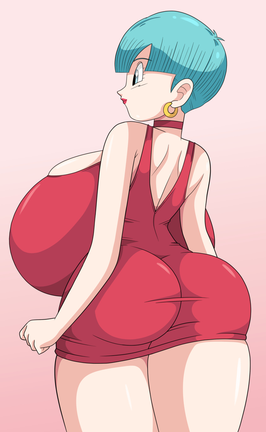 ass_in_dress big_ass big_nipples bulma_briefs dragon_ball huge_breasts tight_dress toshiso venus_body