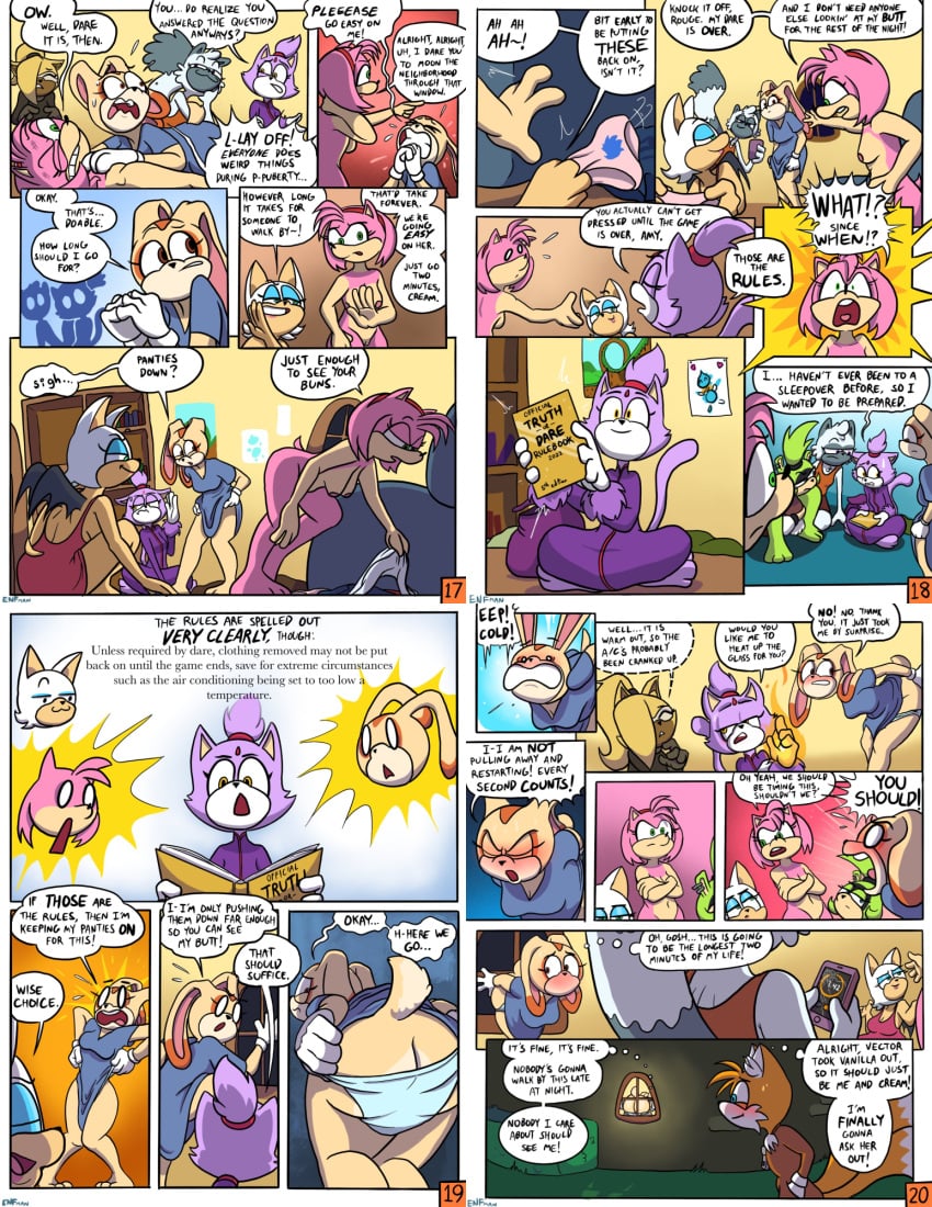 aged_up amy_rose ass blaze_the_cat breasts comic cream_the_rabbit english_text idw_comics idw_publishing mobian_(species) mooning multiple_pages page_17 page_20 pussy rouge_the_bat sega sonic_(series) sonic_the_hedgehog_(comics) sonic_the_hedgehog_(idw) sonic_the_hedgehog_(series) surge_the_tenrec tails tangle_the_lemur theenfman undressing whisper_the_wolf