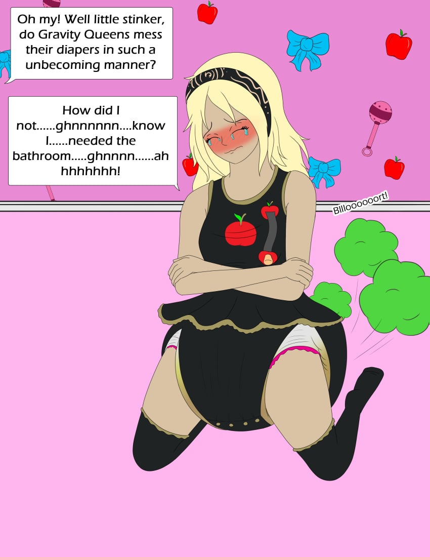 
shitting_self abdl adult_baby blonde_female blushing crying dark-skinned_female diaper diaper_fetish diaper_under_clothing diaperednight embarrassed_female fart gravity_rush humiliation kat_(gravity_rush) messy_diaper mommy_dom mommy_kink onesie pacifier raven_(gravity_rush) scat soiling soiling_diaper tears