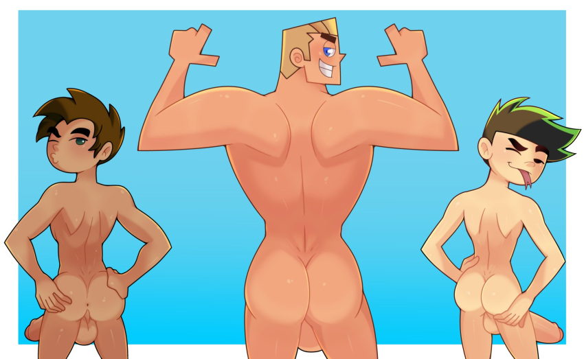 2024 3boys american_dragon:_jake_long ass backsack balls big_ass big_butt black_eyes black_hair black_hair_bottom blonde_hair blonde_hair_on_black_hair blonde_hair_top blue_eyes brown_hair butt commission crossover danny_phantom dash_baxter definetelyyuu disney domination fat_ass fat_butt flexing grabbing_ass grabbing_own_ass green_eyes green_hair huge_ass huge_butt iamyuu jake_long light_hair_on_dark_hair looking_at_viewer looking_back looking_back_at_viewer male male_only naked nickelodeon penis raimundo_pedrosa spread_ass spreading thick_ass thick_butt tongue tongue_out warner_brothers wink winking_at_viewer xiaolin_showdown yuunsfw