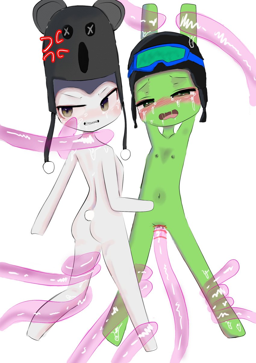 2boys angry ass bar_censor censor_bar censored crying crying_with_eyes_open cum fudz green_eyes gritted_teeth kavra kodoryna_(artist) naked navel nipples purple_eyes pussy pussy_juice pussy_penetration rape roblox robloxian rule_63 saliva saliva_string saliva_trail sweat tears tentacle tentacle_penetration tentacle_rape youtube youtuber