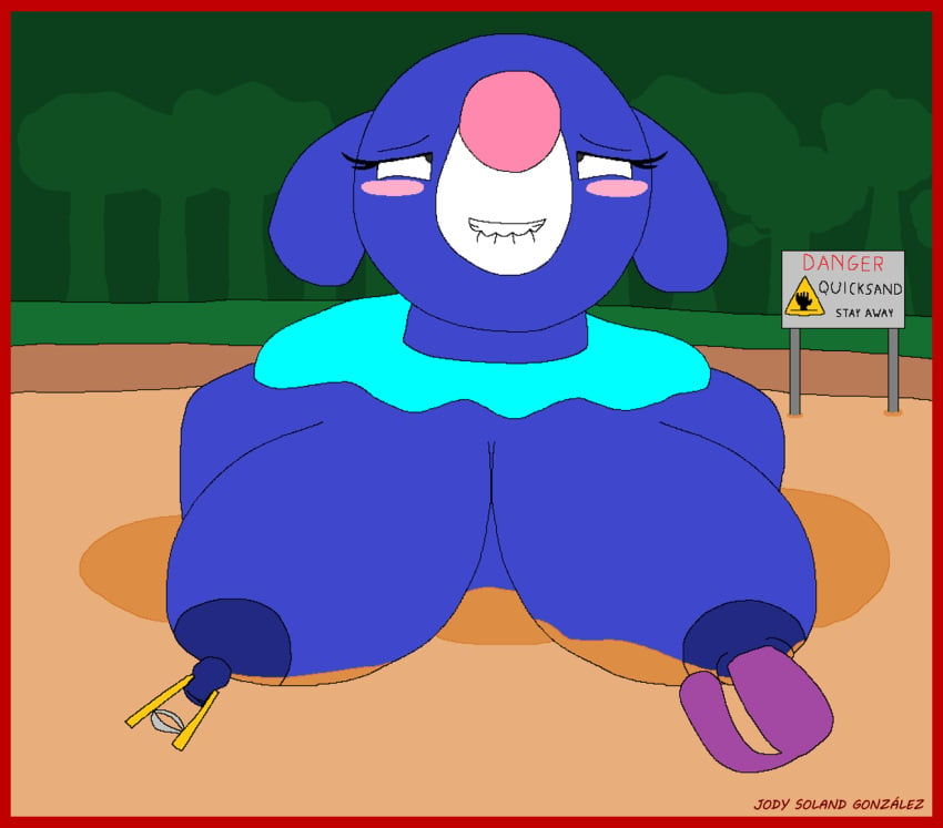 2022 anthro anthro_penetrating areola big_areola big_breasts big_ears blue_body blue_nipples blue_skin blush breasts clamp danger ear erect_nipples forest forest_background gray_eyes masturbating masturbation mia_sandoval_(solandgamer75) microsoft_paint naked naked_female neck nintendo nipple_clamps nipple_fuck nipple_fucking nipple_insertion nipple_masturbation nipple_penetration nipple_pinch nipple_play nipple_sex nipples nude nude_anthro nude_female pink_nose pixel_art pleasure pokemon pokemon_(species) pokemon_sm popplio quicksand sea_lion sea_lion_humanoid seal seal_humanoid sex_toy sign sinking solandgamer75 teeth teeth_showing watermark