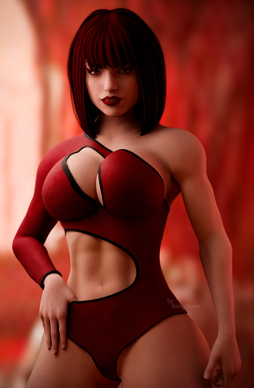 3d 3d_(artwork) abs athletic athletic_female big_ass big_breasts big_butt breasts bubble_ass bubble_butt busty curvy hourglass_figure large_breasts mortal_kombat mortal_kombat_11 pose posing rangmover seductive seductive_look skarlet thick thick_ass thick_thighs wide_hips