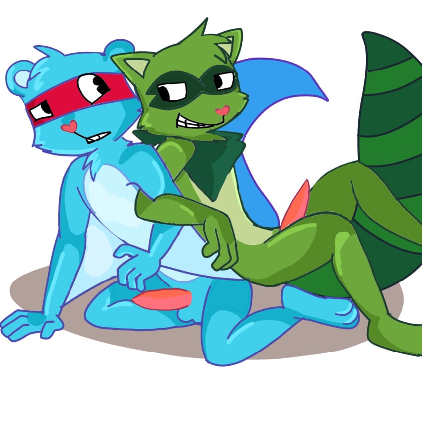 gay happy_tree_friends lifty_(htf) splendid_(htf)