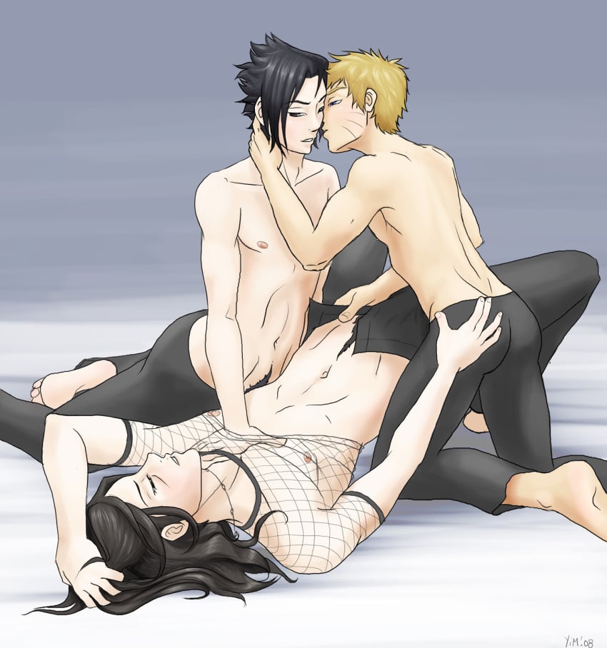 2008 3boys akatsuki_(naruto) ass black_hair blonde_hair brothers fishnet fishnets gay gay_sex group_sex highres human incest jewelry kissing male male_nipples male_only multiple_boys multiple_males naruto necklace pubic_hair sasuke_uchiha sex sibling_incest siblings straight_hair threesome uchiha_itachi uncensored undressing unzipped uzumaki_naruto yaoi yaoiismy