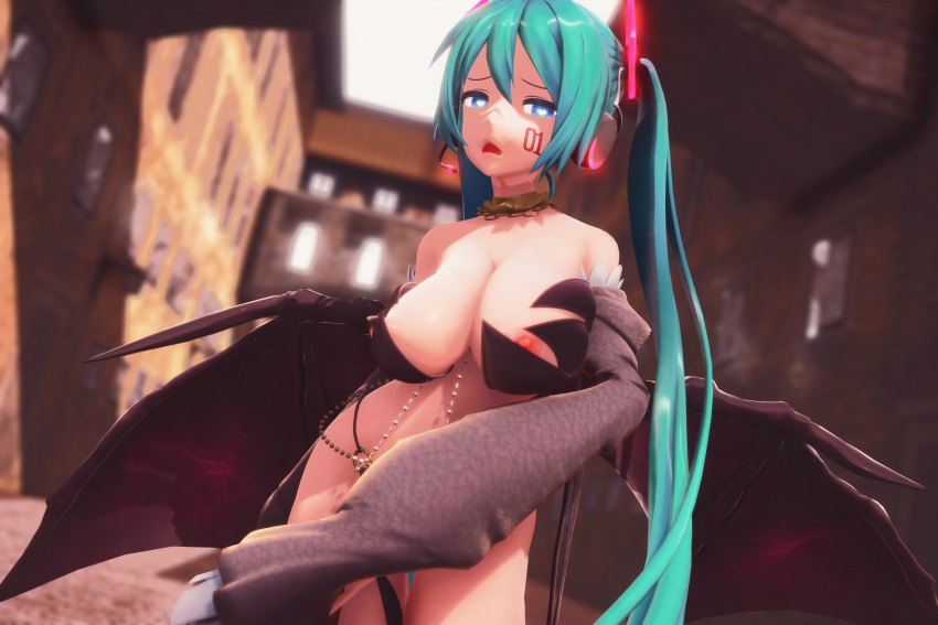 3d blue_eyes blue_hair hatsune_miku large_breasts maroshoo mmd vocaloid