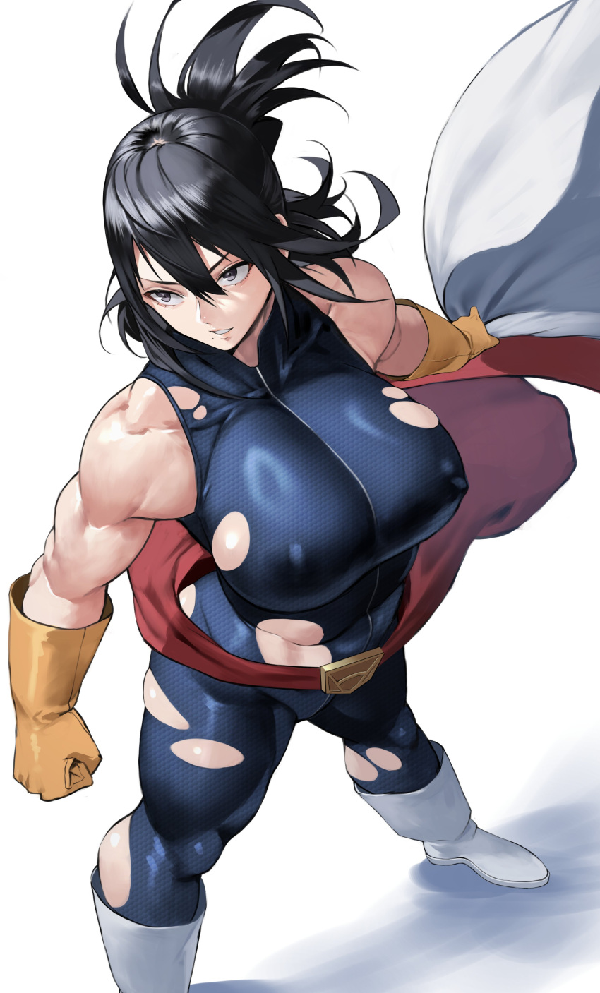 1girls big_breasts black_hair breasts busty curvy curvy_body curvy_female curvy_figure curvy_hips female female_focus female_only large_breasts milf muscular muscular_arms muscular_ass muscular_female muscular_legs muscular_thighs my_hero_academia nana_shimura solo solo_female solo_focus thick_ass thick_hips thick_legs thick_lips thick_thighs torn_clothes voluptuous voluptuous_female yoshi55level