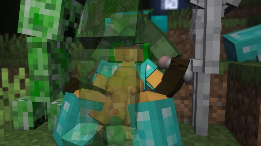 1girls 3d 4boys armored bisexual_(female) breasts commission creeper_(minecraft) erect_nipples erect_penis face_fucking fivesome gangbang green_hair handjob horny horny_female human humanoid lou_(pearickmc) mine-imator minecraft monster night oral_penetration outside pearickmc public_sex skeleton_(minecraft) spread_legs tagme teenager vaginal_penetration zombie_(minecraft)