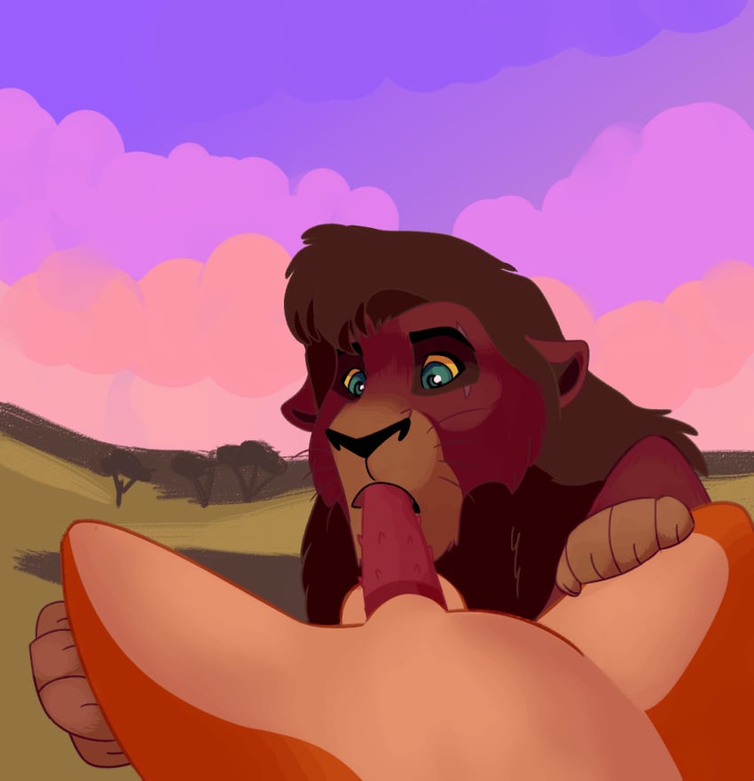 animated curtis_parker disney duo felid feline feral gay hi_res kovu lion male male/male male_only mammal pantherine penis scar_(the_lion_king) the_lion_king