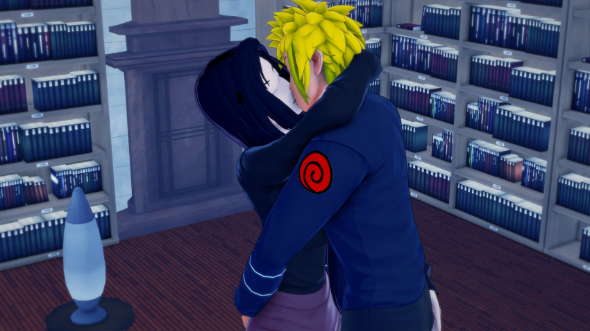 3d before_sex black_hair cheating cheating_husband cheating_wife embrace hokage_alex imminent_sex kissing koikatsu long_hair male/female namikaze_minato naruto naruto_(series) naruto_shippuden netorare ntr standing straight uchiha_mikoto yellow_hair