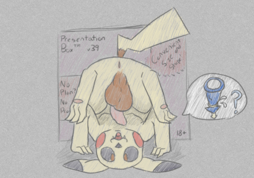 3_toes anus balls drawn feet feral generation_1_pokemon genitals male male_only nintendo open_mouth pawpads penis pikachu pokemon pokemon_(species) regentenxing solo toes video_games