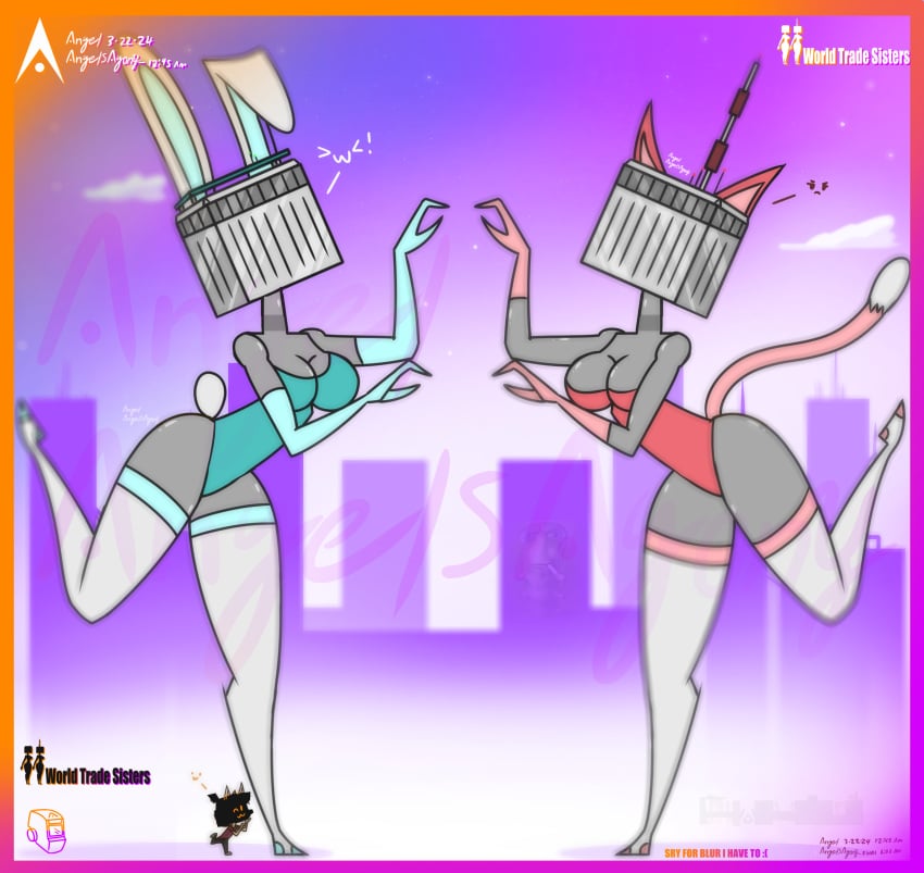 agonywelds anthro ass breasts breasts building buildings controversial controversy deki female never_forget offensive smaller_male taller_girl tenna thick_ass thick_thighs thighs twin_towers worldtradesisters