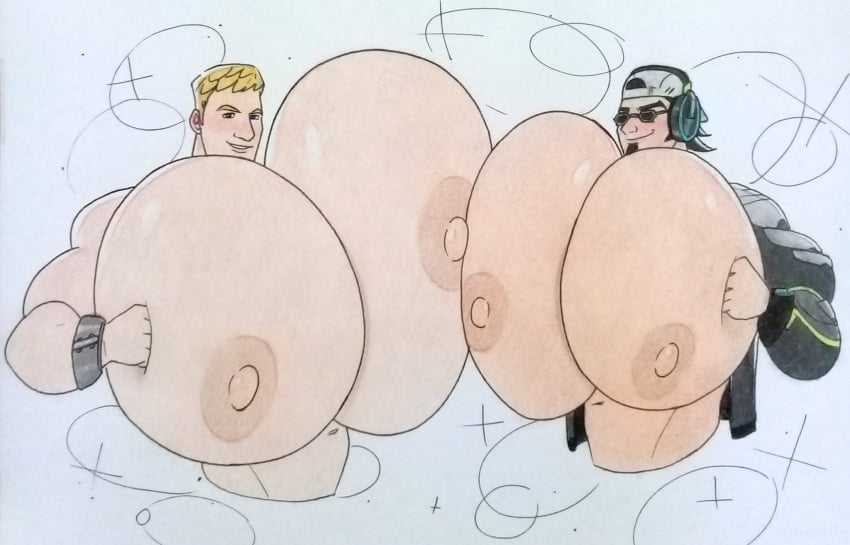 2boys 2d 2d_(artwork) areola areolae backwards_baseball_cap bara bara_tiddies bara_tits baseball_cap big_breasts big_chest big_moobs big_nipples big_pecs big_tits black_hair blonde_hair blush blushing breastjob breasts chest chestjob cnb2804 cumming_from_paizuri dilf exaggerated_anatomy facial_hair fortnite gay gay_paizuri gigantic_breast gigantic_chest gigantic_moobs gigantic_pecs gigantic_pectorals glasses hand_on_breast hand_on_pec hands_on_breasts hands_on_pecs headphones huge_breasts huge_chest huge_moobs huge_pecs hyper_breast hyper_breasts hyper_chest hyper_moobs hyper_pecs hyper_pectorals jonesy_(fortnite) large_breasts large_chest large_moobs large_pecs large_pectorals looking_at_viewer male male_blushing male_focus male_nipples male_only male_paizuri male_tits massive_breasts massive_chest massive_moobs massive_pecs massive_pectoral moobjob moobs muscular_male nipples paizuri pec_fuck pecjob pecs pectorals presenting_breasts presenting_chest presenting_pecs presenting_pectorals rubbing_breasts rubbing_pecs showing_off smirk smirking smug sunglasses tits wiretap yaoi