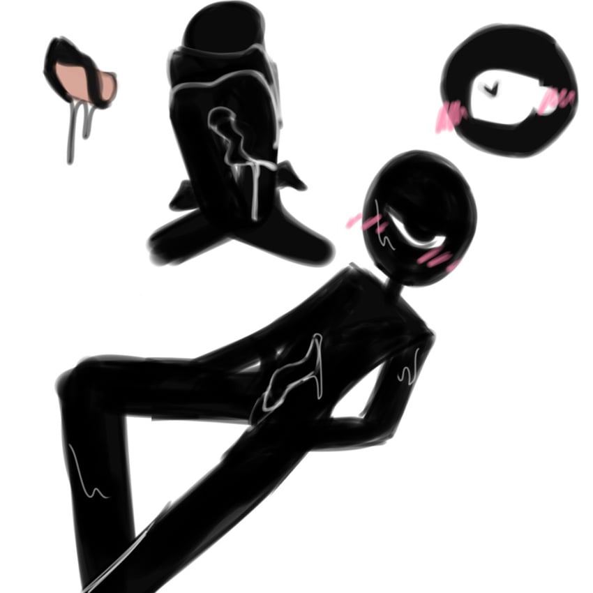 all_fours black_goo blush doors_(roblox) goo goo_creature heart heart-shaped_pupils heart_eye looking_at_viewer mspaint naked no_mouth nude on_all_fours one_eye roblox roblox_game seek_(doors) solo tabyretcovich_(artist) tentacle_penis white_background