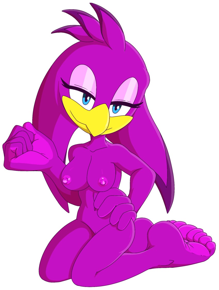 5_fingers 5_toes accipitrid accipitriform anthro areola avian barefoot beach bird blue_eyes breasts feet female foot_ninja15 genitals hi_res humanoid nipples nude purple_body pussy seaside seductive_smile sega soles solo sonic_(series) sonic_riders sonic_the_hedgehog_(series) toes wave_the_swallow