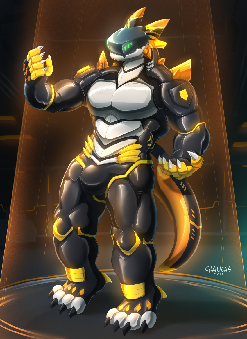 absurd_res armor glaucablitz hi_res kronas mechdragon squeaky suited