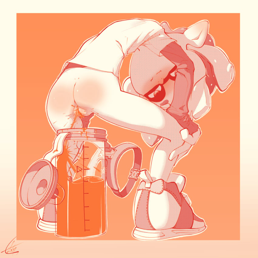 ass blush bodily_fluids container_urination crouching ejaculation genital_fluids genitals hi_res inkling_girl lewlem nintendo pee_in_glass peeing peeing_in_cup pissing pussy pussy_ejaculation pussy_juice smile splatoon standing_pee urinating_female urinating_in_container urine_in_container video_games