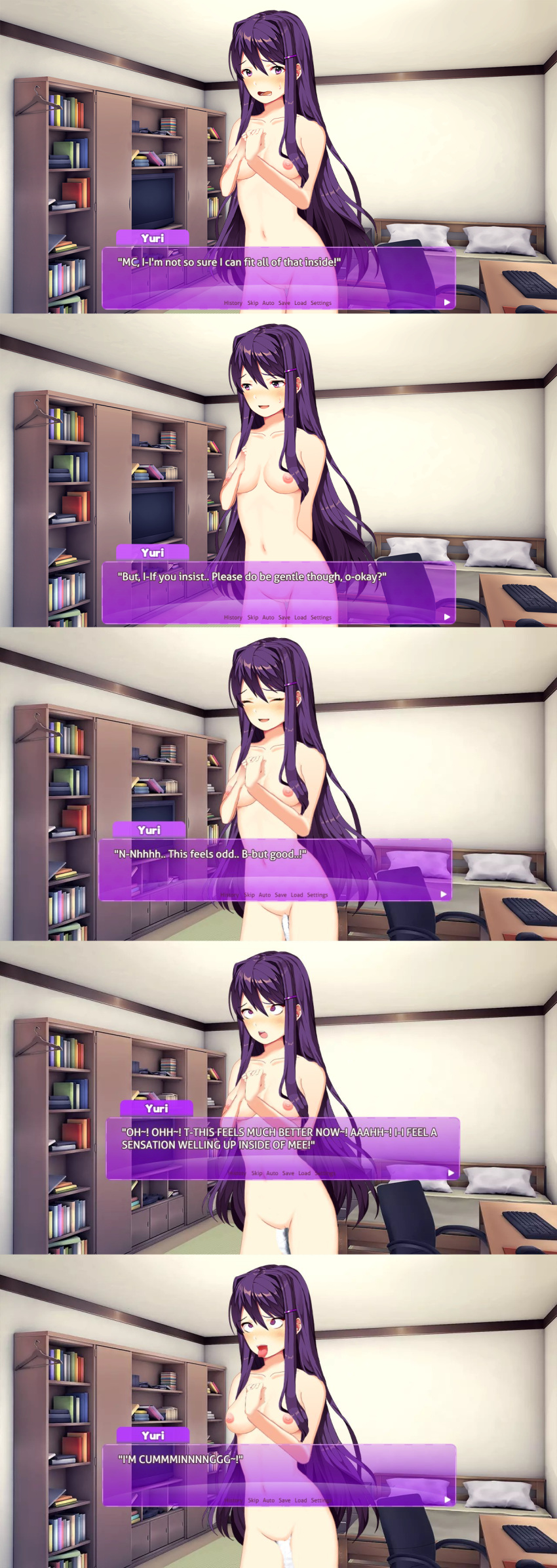 Yuri (Doki Doki Literature Club) Rule 34 Image