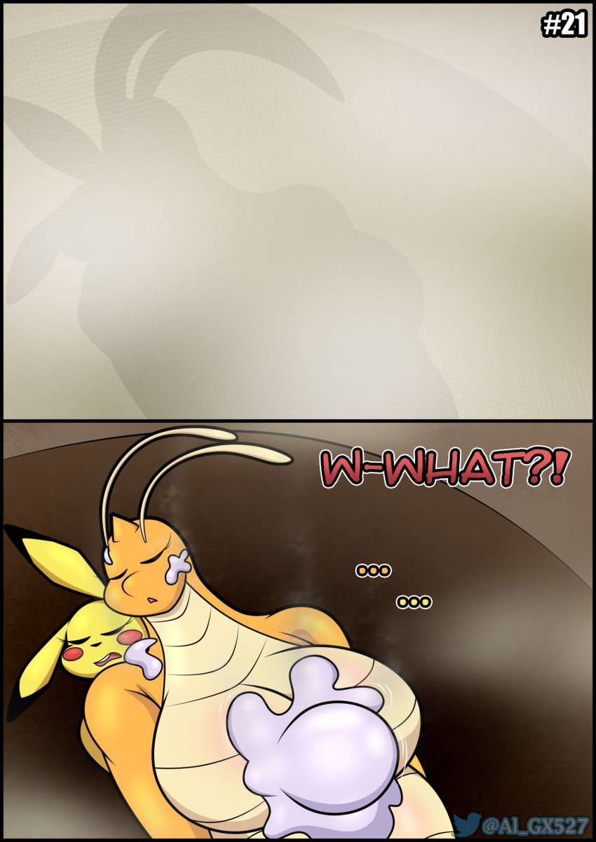 al_gx comic defeat defeated defeated_villainess detransformation dragonite english_text female game_freak generation_1_pokemon generation_6_pokemon goo good_ending goomy happy_ending hi_res nintendo opal_(al_gx) page_21 pikachu pokémon_(species) pokemon pokemon_(species) pokemon_rgby pokemon_xy victory