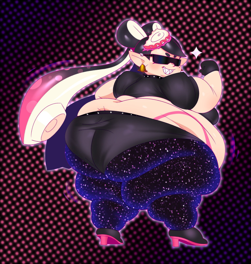 1girls big_ass big_butt callie_(splatoon) fat fat_arms fat_ass fat_belly female female_only huge_ass huge_butt inkling mintrimo morbidly_obese morbidly_obese_female obese obese_female overweight overweight_female solo solo_female splatoon splatoon_2 thick_thighs