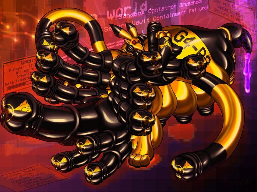 1futa 3_fingers animal_genitalia animal_penis anthro arthropod_abdomen balls bandai_namco big_penis black_breasts black_clothing black_ear_tips black_gloves black_handwear black_lips black_nipples black_penis bodily_fluids breasts clothing corruption digimon digimon_(species) digital_drawing_(artwork) digital_media_(artwork) dripping equine_penis erection evilfoxyfull fingerless_gloves fingers futanari gas_mask genitals gloves gold_nipples gynomorph hand_on_penis handwear hazmat_creature hazmat_suit hexaphallia hi_res huge_cock hybrid_genitalia hybrid_penis hyper hyper_genitalia hyper_penis intersex knot knotted_equine_penis latex_gloves lips mask multi_breast multi_penis nipples number oozing penis penis_everywhere penis_nipples penis_on_balls penis_tentacles penis_tongue penis_udder polyphallia red_eyes renamon rubber simple_background solo stinger stinger_tail teats tentacle tetraphallia thick_lips transformation udder udder_balls udders unusual_anatomy unusual_breast_placement unusual_genitalia_placement unusual_penis_placement warning yellow_balls yellow_body yellow_breasts yellow_tentacles