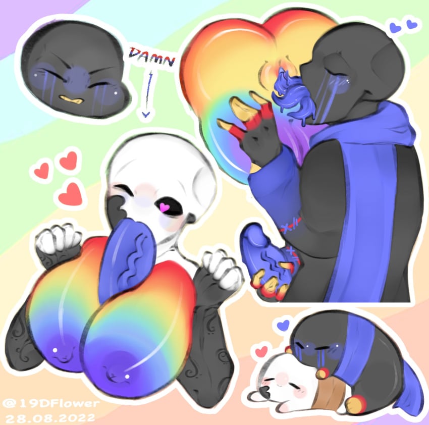 big_ass big_breasts big_butt boobjob cunnilingus ectobody error_sans error_sans_(fan_character) errortale female female_sans ink_sans ink_sans_(fan_character) inktale male_on_female oral rainbow_body rule_63 sans sans_au sanscest tagme undertale_au wholesome