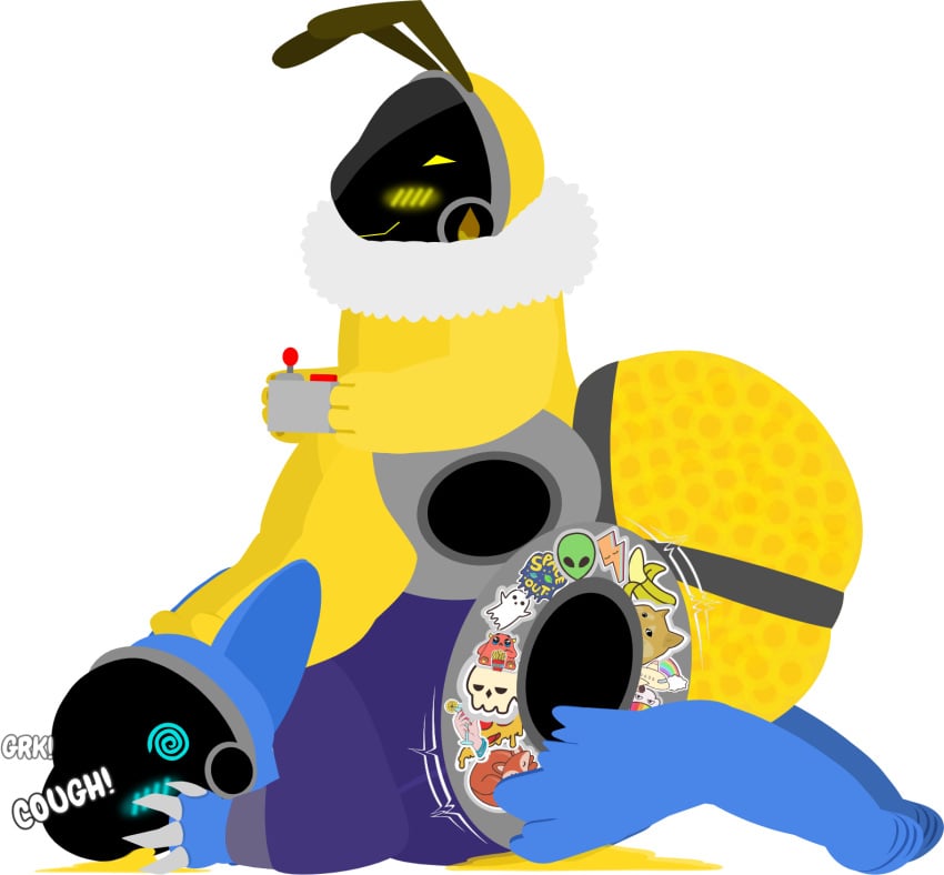 alpha_channel anal anthro arthropod bee bodily_fluids controller cough coughing_honey cum duo egg egg_implantation egg_inflation feet female flavored_cum food foot_on_head game_controller genital_fluids hi_res honey_(food) honey_cum honey_from_mouth honeypot_(tf2_demo_2004) hybrid hymenopteran insects machine male male/female onomatopoeia oviposition protogen size_difference sound_effects spiral_eyes stickerboard_(tf2_demo_2004) text tf2_demo_2004 trash unusual_bodily_fluids unusual_cum unusual_genital_fluids
