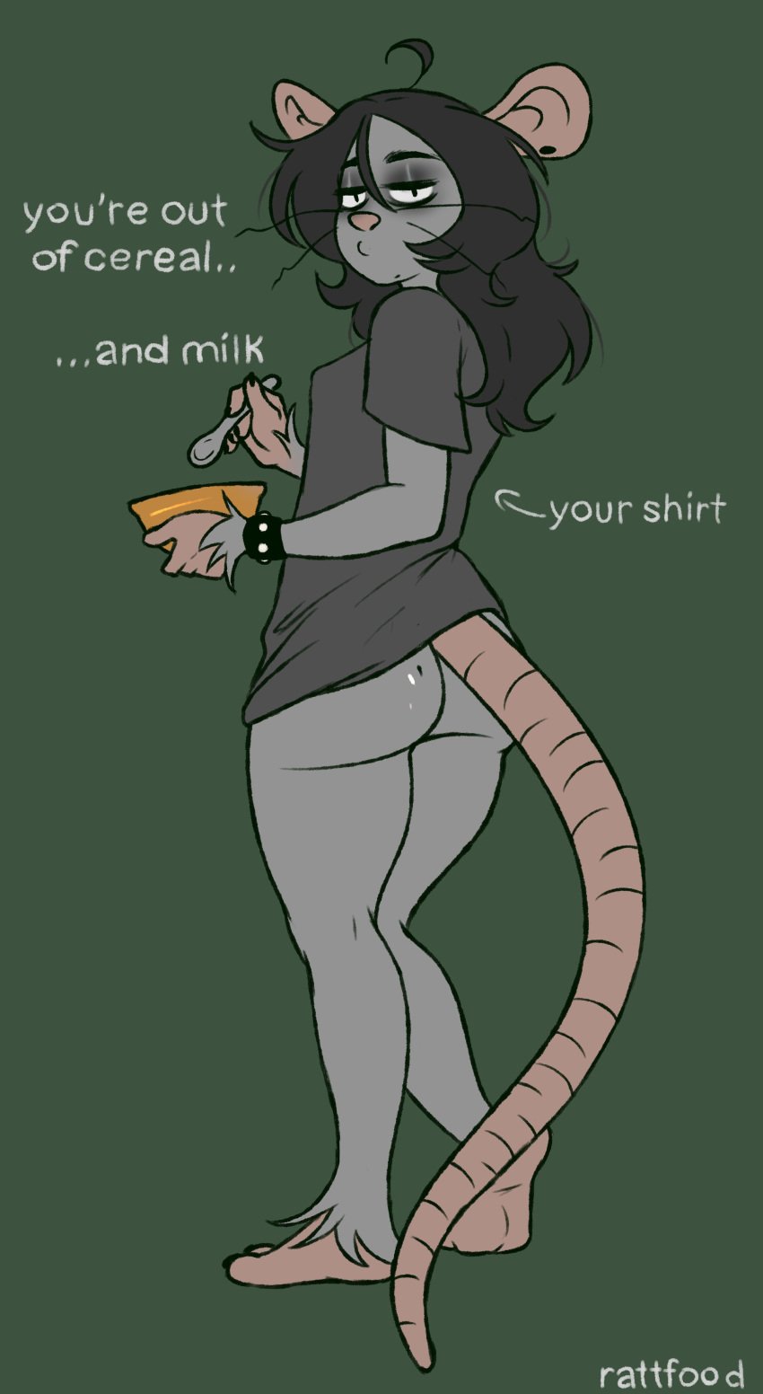 ass bottomless furry rattfood shirt