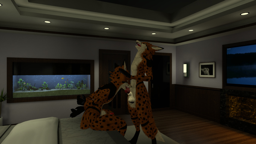 cheetah fox foxplay furry male rexouium vr_media vrchat vulpine