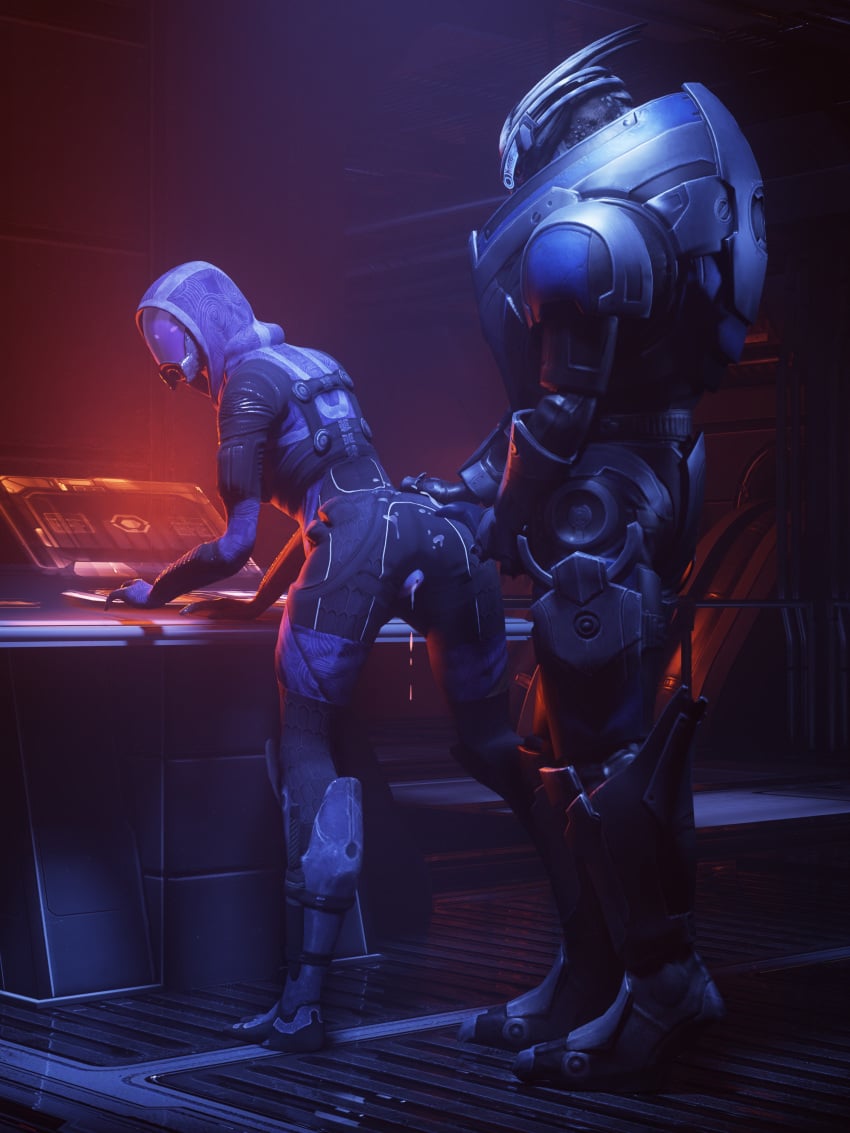 1boy 1boy1girl 1girls 3d alien alien_genitalia alien_penis anthro bioware bodily_fluids butt butt_grab clothed clothed_female clothed_male clothed_sex cum cum_in_pussy cum_inside cum_on_ass electronic_arts female from_behind from_behind_position garrus_vakarian interspecies male male/female mass_effect on_model orgasm orgasm_face quarian seurat sex tali'zorah_nar_rayya turian unusual_genitalia unusual_penis xenophilia