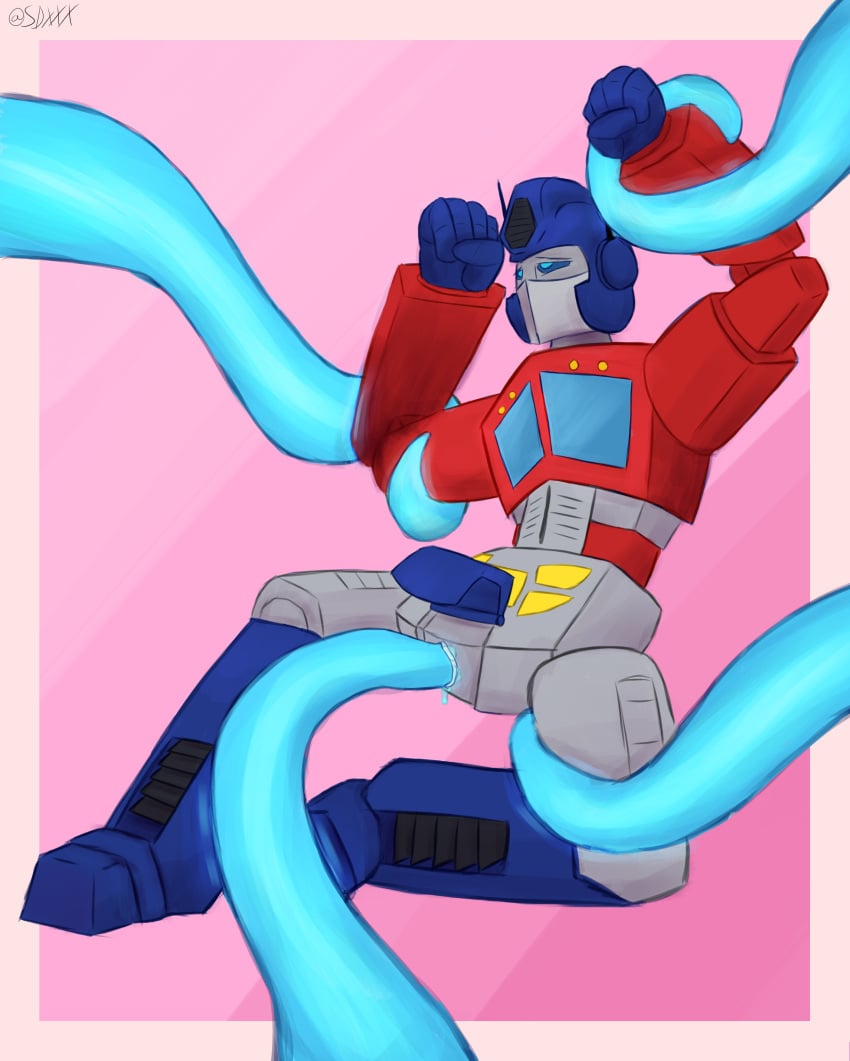 1boy optimus_prime skydoesxxx tagme tentacle tentacle_penetration tentacle_sex transformers