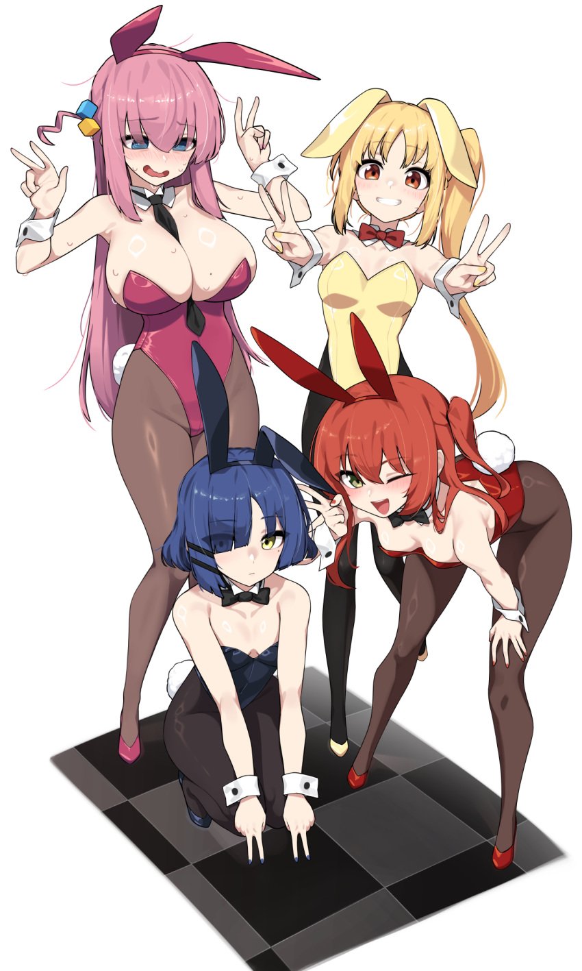 4girls ankles armpit armpit_crease armpit_peek armpits arms_up ass bare_armpits bare_arms bare_chest bare_hands bare_shoulders bare_skin belly belly_button black_bowtie black_bunny_ears black_legwear black_leotard black_necktie black_pantyhose blonde_eyebrows blonde_female blonde_hair blonde_hair_female blue_eyebrows blue_eyes blue_eyes_female blue_fingernails blue_footwear blue_hair blue_hair_female blue_high_heels blue_nail_polish blue_nails blue_shoes blunt_bangs blush blush_face blush_lines blushed_face blushing_at_viewer blushing_face blushing_female bocchi_the_rock! bowtie breasts brown_legwear brown_pantyhose bunny_ears bunny_tail bunnysuit bust_cup busty busty_female busty_girl busty_teen calves child_bearing_hips cleavage collar collarbone curvy curvy_ass curvy_body curvy_female curvy_figure curvy_hips curvy_teen curvy_thighs dev_(dev0614) diagonal_bangs dot_nose double_peace_sign double_v_sign elbows embarrassed embarrassed_expression embarrassed_female exposed exposed_armpits exposed_arms exposed_shoulders eyebrows_visible_through_hair feet female female_focus female_only fertile_hips fingernails fingers flat_belly flat_breasts flat_chest flat_chested footwear full_body gotou_hitori green_eyes green_eyes_female grin groin hair_between_eyes hair_clip hair_clips hair_ornament hair_ornaments hairband hairclip hairclips hairless_armpits hand_on_knee hand_on_leg hand_on_own_knee hand_on_own_leg hand_on_own_thigh hand_on_thigh hand_sign hands_on_knees hands_on_own_knees hands_up head_tilt high_heels high_resolution high_school_student highres hips hourglass_figure kessoku_band knees large_breasts lean_body lean_figure leaning_forward legs legs_apart legs_spread legwear leotard light-skined_female light-skinned light-skinned_female light_skin light_skin_female light_skinned light_skinned_female long_hair looking_at_viewer looking_up looking_up_at_viewer medium_breasts medium_hair mole mole_under_eye multiple_females multiple_girls nail_polish nails narrow_waist navel necktie nervous nervous_expression nervous_face nervous_female nervous_smile nervous_sweat neutral_expression one_eye_closed one_eye_open open_mouth open_mouth_smile orange_eyes orange_eyes_female pantyhose parted_bangs parted_lips peace_sign petite petite_body petite_breasts petite_female petite_girl pink_bunny_ears pink_bunnysuit pink_eyebrows pink_fingernails pink_footwear pink_hair pink_hair_female pink_hairband pink_high_heels pink_leotard pink_nail_polish pink_nails pink_shoes pink_topwear playboy_bunny ponytail red_bowtie red_bunny_ears red_bunnysuit red_fingernails red_footwear red_hair red_hair_female red_hairband red_high_heels red_leotard red_nail_polish red_nails red_shoes red_topwear school_girl school_girls sexy_armpits shaved_armpits shiny_breasts shiny_hair shiny_legs shiny_skin shoes short_hair shoulders shy shy_expression shy_smile side_ponytail sidelocks sign simple_background skinny skinny_female skinny_girl skinny_waist slender_body slender_waist slim_girl slim_waist small_breasts smile smiley_face smiling smiling_at_viewer smooth_armpits smooth_chest spread_legs spreading_legs spreading_thighs squatting squatting_female squatting_position standing sweat sweatdrop sweating sweaty sweaty_armpit sweaty_armpits sweaty_arms sweaty_body sweaty_breasts sweaty_face tagme teen_girl teenage_girl teenage_girls teenager thick_ass thick_thighs thighs thin_waist tilted_head tongue too_many_tags topwear v v-line v_sign waist white_background white_collar white_wrist_cuffs wide_hips wink winking winking_at_viewer winking_eye wrist_cuffs yellow_bunny_ears yellow_eyes yellow_eyes_female yellow_fingernails yellow_footwear yellow_hairband yellow_high_heels yellow_leotard yellow_nail_polish yellow_nails yellow_shoes yellow_topwear