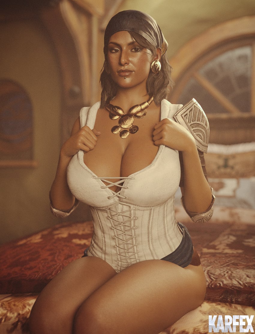 1girls 3d breasts dragon_age dragon_age_2 dragon_age_inquisition isabela_(dragon_age) karfex solo tagme thick thighs