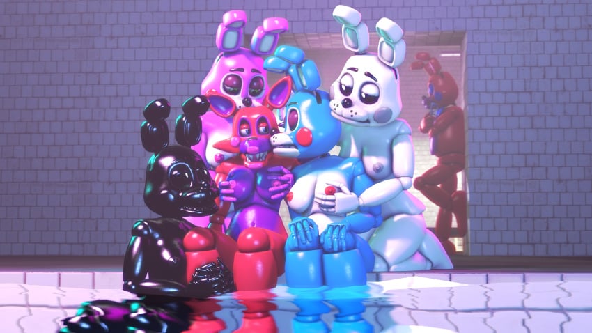 3d 4k animatronic arms_crossed bedroom_eyes belly_button black_body black_breasts black_cheeks black_eyebrows black_eyes black_nipples blue_body blue_bowtie blue_eyes bowtie bunny bunny_ears bunny_girl closed_eyes disboi215 facing_down feet_in_water fox fox_ears fox_girl furry glasses glowing_eyes goddess grabbing grabbing_another&#039;s_breast grabbing_breasts grabbing_leg green_eyes grey_cheeks grey_nipples groping groping_breasts groping_from_behind group group_nudity hands_on_knees harem highres holding_glasses holding_leg horny_expression horny_eyes hot_tub kissing_cheek kissing_head leaning leaning_against_wall leg_between_breasts lesbian_orgy lips lipstick looking_at_partner oc open_mouth original_character pink_body pink_cheeks pink_lipstick pink_nipples pool purple_body purple_breasts red_body red_cheeks red_nipples request requested_art robot rosy_cheeks rwqfsfasxc_(five_nights_at_freddy&#039;s) rxq sauna sex_goddess sfm shadow_bonnie shadow_bonnie_(fnaf) shoulder_between_breasts source_filmmaker tile tile_floor tile_wall tiles toy_bonnet_(fnaf) toy_bonnie_(fnaf) victoria_(oc) water white_body white_breasts white_eyes white_rabbit_(fnaf) worship yuri yuri