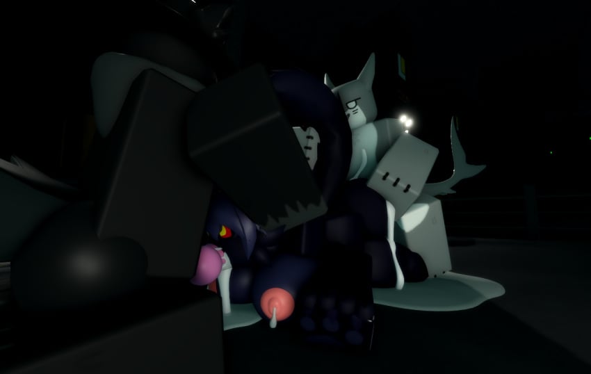 3d ambiguous_penetration anthro blowjob breasts consensual cum cum_in_mouth cum_inside cum_leaking cumshot fed_(kaiju_paradise) female furry happy_sex in_heat kaiju_paradise lactating male male/female oral_penetration panther_(kaiju_paradise) pink_nipples ravenuwu roblox roblox_game robloxian self_upload sex shork_(kaiju_paradise)