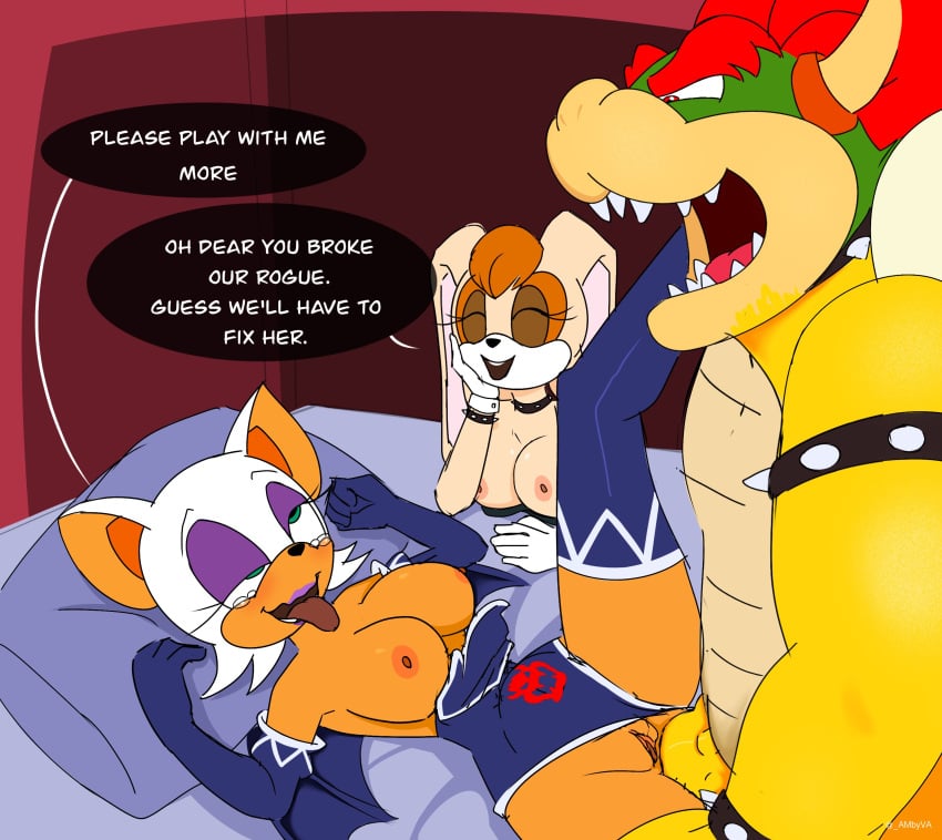 1boy 2d 2girls ahegao ambyva anal_sex anthro anthro_on_anthro bat bat_wings bed bedroom begging begging_for_more big_ass big_breasts big_penis bowser broken_rape_victim clothing collar crossover dialogue dilf exposed_ass exposed_breasts exposed_pussy eyes_closed eyeshadow female femsub furry furry_only gloves huge_ass huge_breasts huge_cock interspecies koopa lagomorph larger_male lipstick living_sex_toy lovers male male/female maledom mario_(series) milf mind_break nintendo nipples on_back on_bed penis penis_in_pussy pussy rape raped rouge_the_bat sex sex_slave size_difference smaller_female sonic_the_hedgehog_(series) super_mario_bros. tears tongue tongue_out vanilla_the_rabbit watching watching_sex wedding wedding_dress