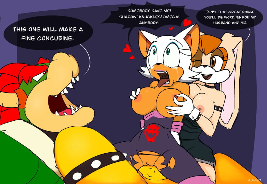 1boy 1boys 2025 2d 2girls against_will ambyva anal_sex anthro anthro_on_anthro bat begging_for_mercy begging_to_stop big_ass big_breasts big_penis bowser breast_grab breasts_out clothes_lift clothes_pull clothes_ripping crossover dialogue dilf erection female female_assisted_rape femsub furry furry_only hearts_around_head huge_ass huge_breasts huge_cock interspecies koopa lagomorph larger_male lovers male male/female maledom mammal mario_(series) milf nintendo nipples open_mouth pinching_nipples rape raped reptile rouge_the_bat saga scalie sex size_difference smaller_female sonic_the_hedgehog_(series) straight straight_sex vanilla_the_rabbit