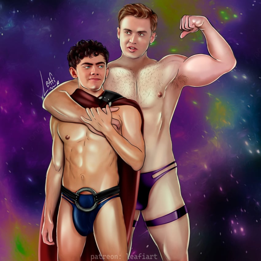 1boy actor artist_name billy_kaplan billy_maximoff celebrity flexing gay horny hulkling joe_locke kit_connor leafiart light-skinned_male male_only marvel marvel_cinematic_universe muscle muscle_arms muscular muscular_male nick_nelson on_character pose thong tough_guy underwear underwear_only undressing wiccan